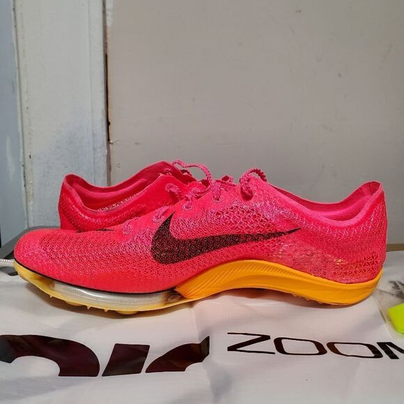 Nike Air Zoom Victory Track Spikes Mens Size 9 Hyper Pink Orange CD4385-600 - Picture 7 of 11